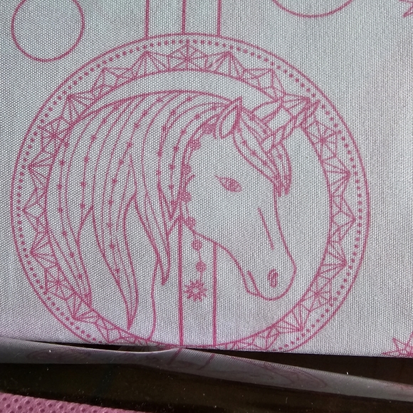 Kids Rule Geo Unicorn Full 4 Piece Sheet Set - Picture 3 of 10